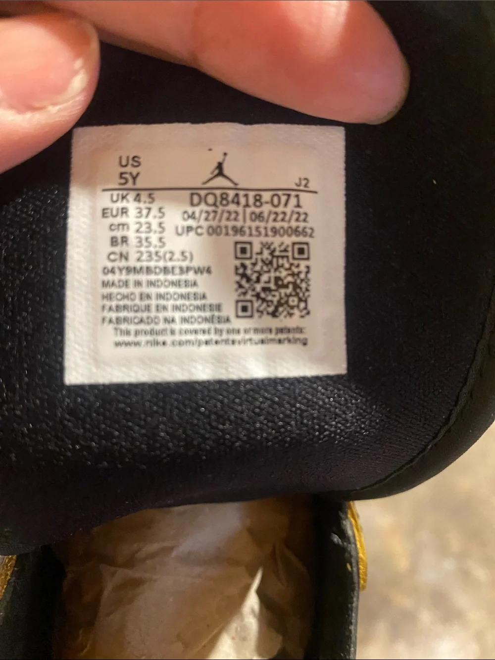 Jordan Mid-Top Sneakers in White, Black and Yellow